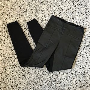 Small Anthropology black leather leggings